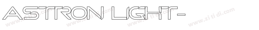Astron Light字体转换